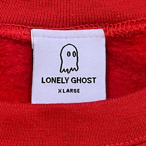 Lonely Ghost To The Moon & Back Ways to Say I Love You Red Sweatshirt Women's XL - Picture 3 of 7